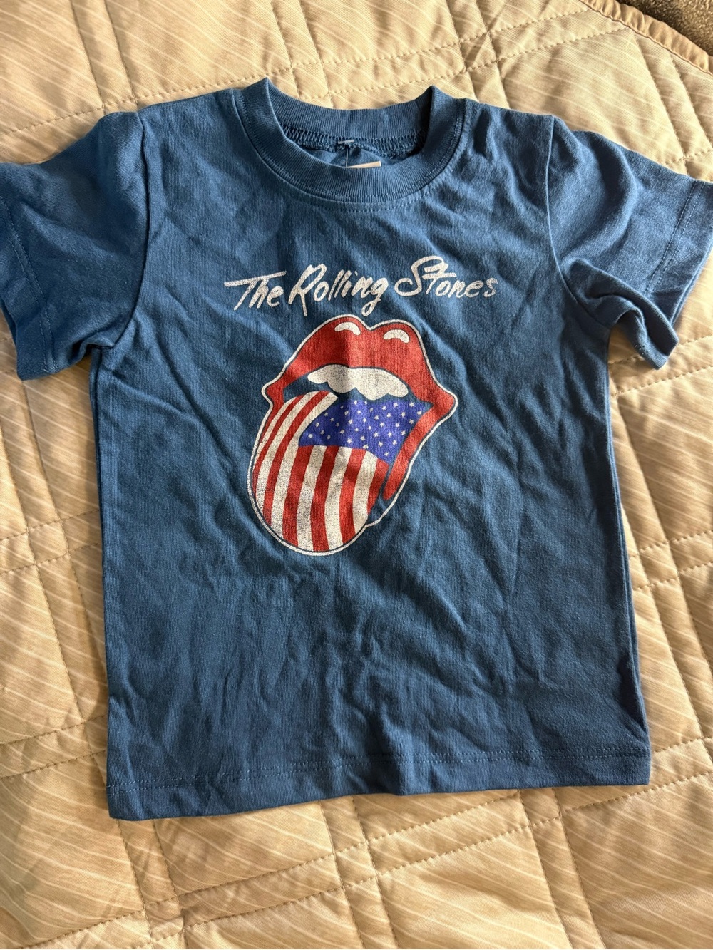 NWT The Rolling Stones Kids Blue Graphic Tee